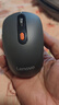 联想（Lenovo） 无线蓝牙双模充电鼠标 蓝牙5.0/3.0 便携办公鼠标人体工学设计 Howard风暴灰充电版 实拍图