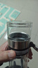 京东京造茶水分离杯 双层透明泡茶玻璃杯玻璃水杯  商务办公泡茶杯子280ml 实拍图