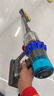 戴森（DYSON）V15 Detect Fluffy无绳吸尘器新一代蓝色【原装进口】手持无线 除螨 宠物家庭适用  实拍图
