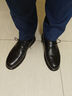 意尔康男鞋 皮鞋男春季新款真皮商务休闲鞋男英伦风低帮男士皮鞋 黑色 42 实拍图