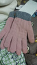勋狸粑手套男女秋冬保暖神器户外骑行防风防寒加厚针织手套可触屏棉手套 粉色【加厚仿羊驼绒】可触屏 【男女通用】均码 实拍图