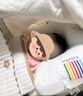 bebebus婴儿定型枕0-6个月睡圆头纠正头型宝宝枕头0-1岁定型枕透气抗菌款 实拍图