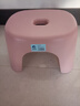 椅子奶油风家用小凳子加厚塑料凳可叠放耐用儿童凳学生寝室矮凳 樱花粉1个 实拍图