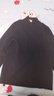 恒源祥 羊绒衫男秋冬季加厚100%纯山羊绒毛衣男纯色商务休闲厚款打底衫男士保暖针织衫 YKR520479 黑色 170 实拍图