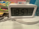 得力（deli）儿童节礼物多功能背光电子闹钟儿童智能钟学生专用起床神器开学必备 白LE103开学必备礼物开学季 实拍图