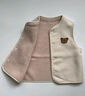 巴拉巴拉童装加绒马甲2025冬装婴儿背心羊羔绒两面穿宝宝外套209425101203 实拍图