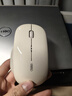 英菲克（INPHIC）M1二代无线蓝牙鼠标可充电办公轻音电量显示便携人体工学三模适用苹果惠普华为笔记本电脑ipad通用 【100%右手选这个+侧翼指托+光面】拿铁杏 实拍图