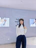 QBILY白色半高领毛衣打底衫女2025年新款秋季穿搭木耳边针织衫长袖上衣 杏色 均码 实拍图