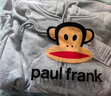 大嘴猴（paul frank）开衫卫衣男士秋冬季休闲宽松连帽外套男潮流男装 浅麻灰 S 实拍图