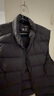 京东京造【零压系列】轻薄羽绒服男外套冬季 防钻绒马甲背心男 曜石黑 XL 实拍图