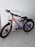 凤凰山地自行车男女变速山地车碟刹青少年儿童自行车学生单车 星际 粉紫【单速+辐条轮】 22寸【适合130-170cm】 实拍图