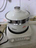 美的（Midea）电煮锅 小电锅 电蒸锅 电火锅 电热锅 分体式可拆洗 2.6L学生宿舍多功能锅 泡面锅 XZC2061 配蒸笼 实拍图