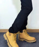 骆驼（CAMEL）【王俊凯同款】马丁靴男鞋冬季新款高帮大黄靴女户外工装登山靴子 G122W7757TR 金黄色 (绒里) 41 实拍图