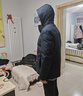 雅戈尔（YOUNGOR）羽绒服男连帽羽绒服聚酯纤维面料鹅绒填充保暖舒适 藏青VLYD419889FTA L 175/96A 实拍图