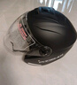 凤凰新国标A类3C认证电动车摩托车头盔双镜片防雾防风保暖哑黑 男女四季通用电瓶车3/4半盔冬季安全帽 实拍图