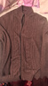 恒源祥轻奢纯100%羊毛绒衫男秋冬季新款开衫外套厚款保暖羊毛针织衫毛衣 咖啡色-纯全新100%甄选精品羊毛 XL 175  (140-155斤)高档品牌男装 实拍图