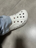 CROCS卡骆驰洞洞鞋贝雅男鞋女鞋轻便耐磨一脚蹬拖鞋休闲鞋|10126 白-100 44 (280mm) 实拍图