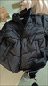 森马[轻松羽绒系列]三防羽绒服男冬季情侣纯色外套上衣 黑色（灰鸭绒） 2XL 实拍图