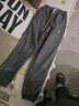 猫霓加绒裤子男冬季潮流宽松保暖束脚工装裤加厚九分运动休闲卫长裤 深灰+黑色-加绒加厚 L【建议体重100-120斤左右】 实拍图