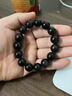 优格丽新年天然黑水晶手链黑色属水男女情侣手串水晶原石手串饰品马年 款式一 珠子大小14mm 实拍图