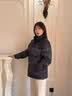 波司登（BOSIDENG）反季羽绒服90绒男女同款情侣短款时尚休闲加厚立领面包服外套 【店长推荐】岩脊深灰雪山9EM2 M 165/88A 体重约110-120斤 实拍图