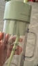 罗娅 20叶刀头榨汁机便携式榨汁杯小型果汁杯果汁机水果机电动随行杯碎冰多功能搅拌杯梅森杯 20刀清新绿400ml含吸管 实拍图