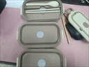 HKML316多层保温饭盒大容量便当盒注水加热餐盒上班族学生便携带饭桶 卡其色【抗菌316内胆】 单层850ML抗菌316不锈钢收藏加送餐具 实拍图