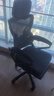 朗域轩品人体工学电竞椅人工力学座椅久坐护腰宿舍游戏电脑椅子可躺写字椅 【升级四向腰托】骁骑黑丨乳胶-3级气杆-脚踏-逍遥 120-155度(含) 联动扶手 四向腰托 实拍图