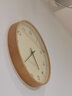 七秒印象 七装饰钟表北欧挂钟客厅现代简约时钟时尚轻奢挂表静音石英挂墙家用 深色木纹款大号 实拍图
