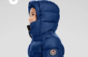 保姆鹅  【风墙】儿童羽绒服宝宝中长款护脸加厚外套保暖童装[NG2664] 藏蓝 130 实拍图