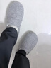 内泊（NEIBO）【超舒服】乳胶棉拖鞋男冬季女室内家居大码防滑防臭保暖羊毛灰44 实拍图