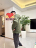 鸭鸭（YAYA）王一博同款新山系户外登山羽绒服男女士同款2025新款休闲外套YX 军绿色 2XL /185/100A 实拍图