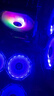 宁美 定制 N系列 台式电脑机箱风扇 主机散热风扇 LED 炫光 12CM 静音 降温 /单拍不发货/搭配主机下单 宁美N3魔环 蓝灯 实拍图