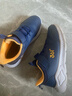 361°童鞋男童加绒保暖棉鞋冬季新品女童二棉鞋皮面中大童学生棉鞋 光普蓝色/芒果金黄色 37 实拍图