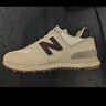 NEW BALANCE NB574官方休闲鞋女鞋复古舒适秋冬透气网鞋轻便百搭潮流运动鞋 米白色 WL574RCF 38 (脚长24.5cm)尺码详询客服 实拍图