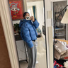 波司登（BOSIDENG）反季羽绒90绒羽绒服女士泡芙加厚连帽外套商场热卖同款保暖外套 【店长推荐】布鲁斯蓝5A34 S 160/84A充绒量238g 体重约110-125斤 实拍图