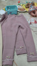 贝瑞加（Babyprints）女童打底裤秋冬宝宝加绒棉裤女孩加厚长裤保暖羊羔毛裤子 粉120 实拍图