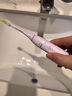 飞利浦（PHILIPS）【肖战推荐】声波电动牙刷钻石9系 生日新年礼物 情侣款送男生女友 去除99.9%牙渍HX9911/68粉色 实拍图