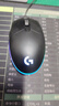 罗技（G）G102第二代游戏鼠标 RGB流光灯效鼠标 轻量化  游戏级8000DPI传感器 黑色 200-8000DPI 实拍图