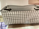 京迭衣服收纳箱家用可折叠布艺整理箱衣柜衣物大容量储物箱宿舍收纳盒 钢架升级款【千鸟格】 特大号【47*28*20】 实拍图