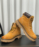 骆驼（CAMEL）【王俊凯同款】马丁靴男新款百搭男士大黄靴户外徒步工装登山靴子 G122W7757TR 金黄色 (绒里) 42 实拍图