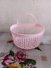 可爱壁挂式收纳篮多功能厨房浴室小挂篮免打孔挂墙首饰盒小号 粉色大嘴挂壁收纳盒 实拍图