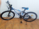 金武端自行车成人山地车公路赛车单车骑行变速超轻越野中学生初中青少年 顶配版-辐条轮-黑蓝色 26寸21速 实拍图
