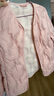 茵曼（INMAN）轻薄简约无领短款羽绒马甲女士2025新款可内搭可外穿薄款外套 粉色 L 实拍图