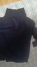 鄂尔多斯市100含羊绒毛衫秋冬季加厚羊毛衫男士中老年翻领针织打 藏青 2XL 180 实拍图