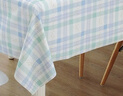 MEIWA桌布防水防油长方形进口小清新PVC台布餐桌布 格子蓝  130*180cm 实拍图