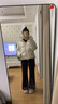 森马（Semir）羽绒服女90绒可爱花苞帽2025冬休闲通勤三防厚外套109725113028 实拍图