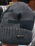 南极人毛线帽男保暖针织护耳冬加绒加厚包头套围脖帽子女N18M2519 黑色 实拍图