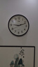 康巴丝（Compas）挂钟客厅 简约静音客厅石英钟表挂墙时钟 c2866 黑色 30.5cm直径 实拍图