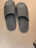 回力静音男士室内户外穿厚底防滑速干洗澡凉拖鞋HL3A23灰色46-47码 实拍图